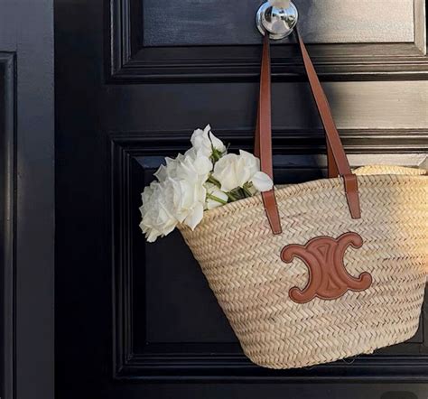 celine beach bag white|celine woven tote.